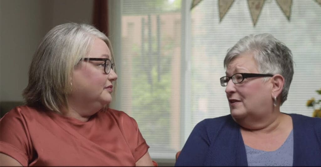 Charter Senior Living of Hazel Crest Video Thumbnail Senior Living Resident and Daughter looking at each other
