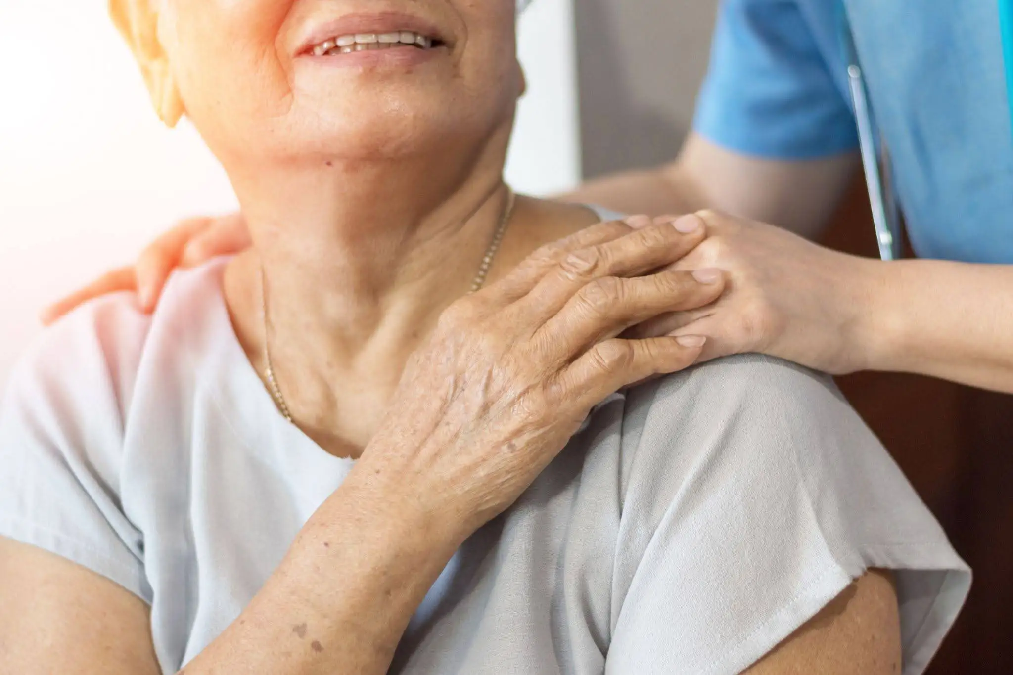 Dementia Blog Image An adult daughter placing a hand on her elderly mother with memory loss an talking about emergency placement for dementia patients in Hazel Crest, IL.